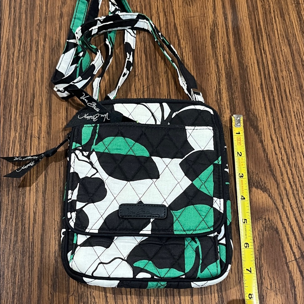 Vera Bradley Black and Green Crossbody Bag